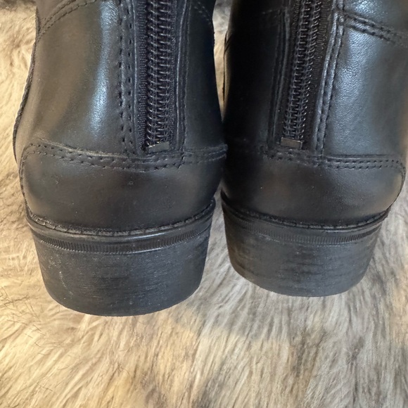 Sam Edelman Black Leather Boots Size 10W-WC - Picture 4 of 10
